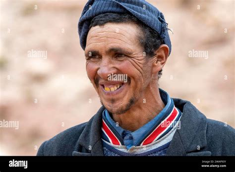 Portrait Man With Typical Moroccan Clothing Morocco Africa Stock