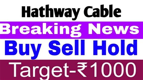 Hathway Cable Share Hathway Cable Share Latest News Today Hathway