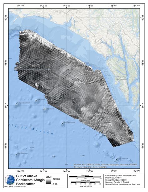 Gulf Of Alaska - Backscatter | The Center for Coastal and Ocean Mapping