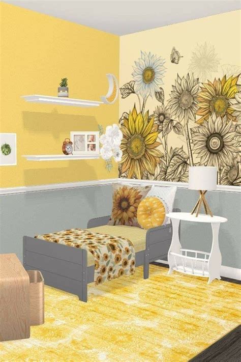 Brewster Sunflowers Border Wall Decal Artofit