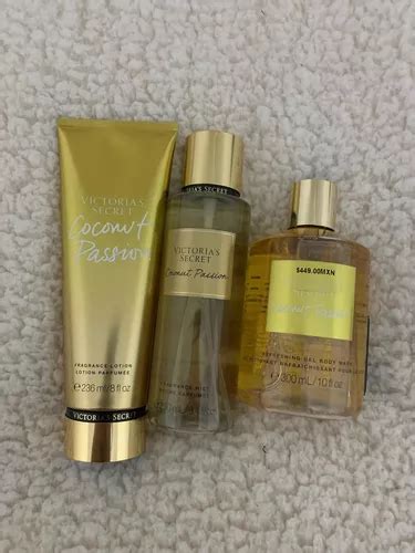 Set Victorias Secret Coconut Passion Mist Crema Gel Ducha Envío Gratis