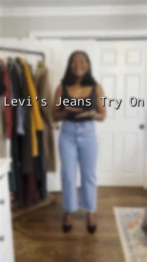 Levi’s jeans try on featuring a pair of vintage men’s that I thrifted ...