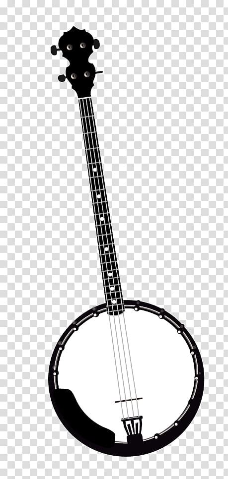 Banjo Music String Bluegrass Guitar Ukulele Musical Instrument Black