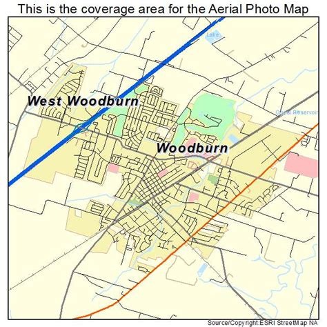 Aerial Photography Map of Woodburn, OR Oregon