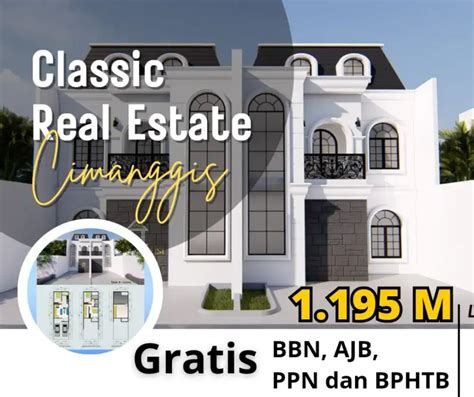 Dijual Rumah Lantai Classic Ada Rooftop Dekat Ke Lrt Dan Tol Cibubur