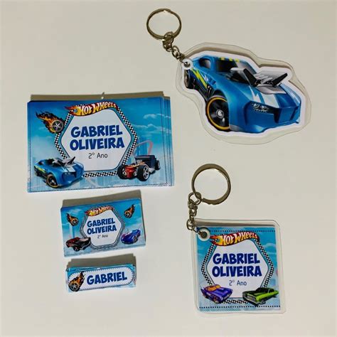 Etiqueta Escolar Hot Wheels Elo Produtos Especiais
