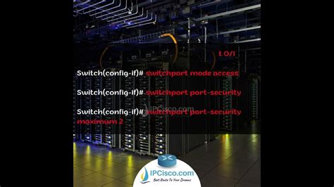 Cisco Port Security Configuration Quick Configs Cisco Configs Youtube