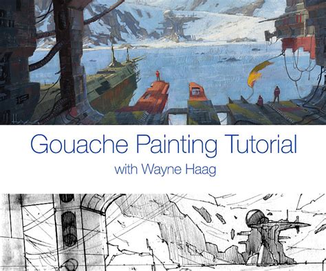 Gouache Painting Tutorial 01