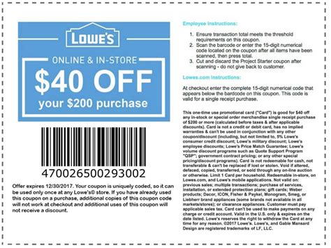 Lowes Promo Code For New Customers Ad Charles Baker