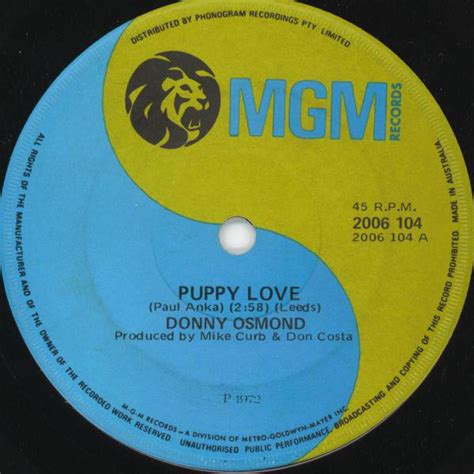 Donny Osmond - Puppy Love (1972, Vinyl) | Discogs