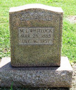 Martin Luther Whitlock 1885 1957 Mémorial Find a Grave