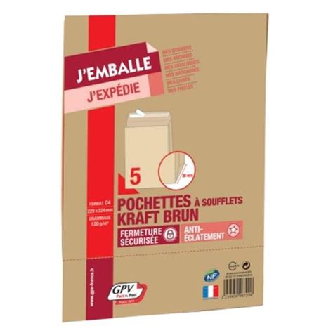 Lot De Pochettes Kraft X Prix Carrefour