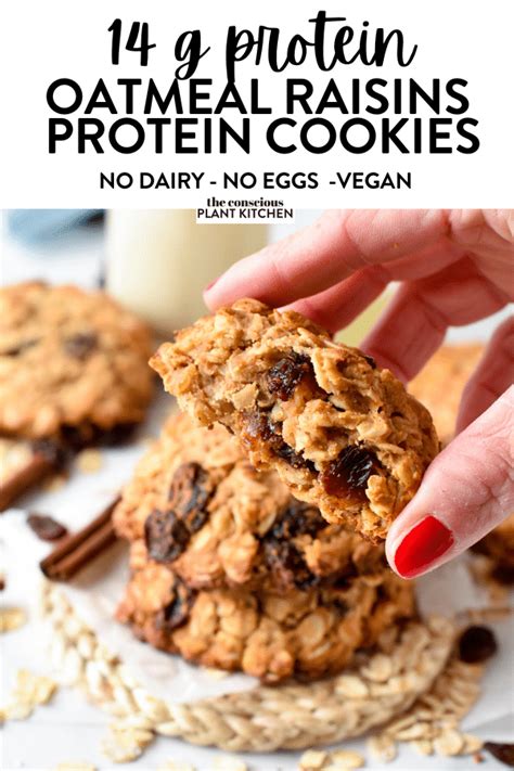 Oatmeal Raisin Protein Cookies The Conscious Plant Kitchen