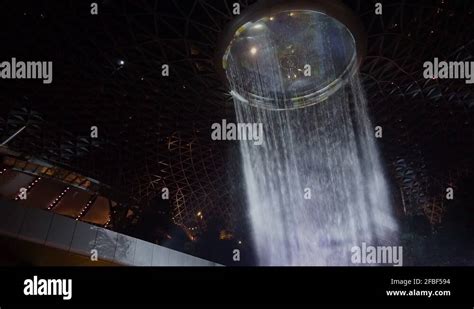 Jewel Changi Airport – Rain Vortex Stock Video Footage - Alamy