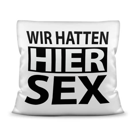 Pärchen Kissen Wir Hatten Sex Hier Deutsch And Englisch 1595