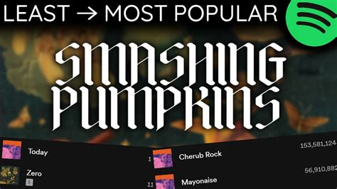 Every Smashing Pumpkins Song Least To Most Played Youtube