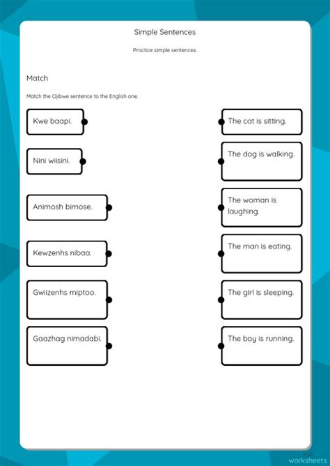 Simple Sentences. Interactive worksheet | TopWorksheets