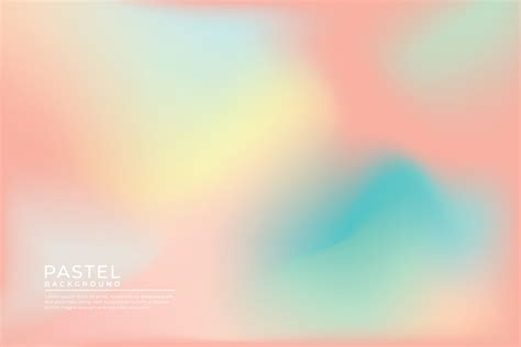 Pastel Multi Color Gradient Vector Background,Simple form and blend of ...