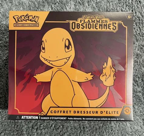 COFFRET DRESSEUR D ÉLITE ETB Pokémon Flammes Obsidiennes EV3 Neuf FR