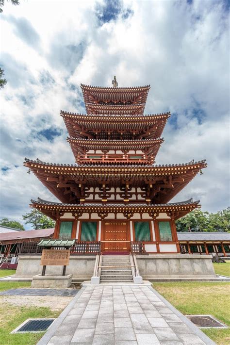 Yakushi Ji Temple Saito West Tower Three Story Pagoda Nara Japan