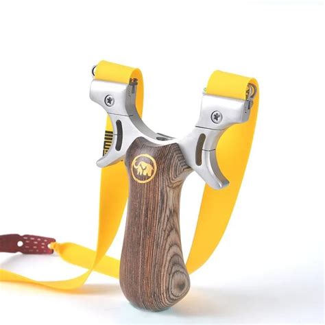 Powerful Slingshot With Sights Wooden Handle Slingshot Catapult For