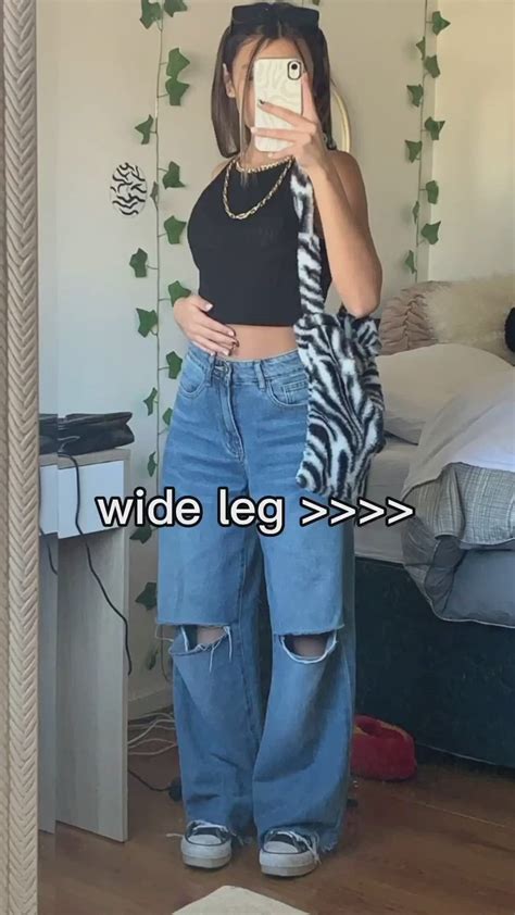 7 Easy Ways To Style Wide Leg Denim [video] In 2024 Wide Leg Jeans