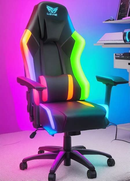 Premium AI Image | RGB Gaming Chair