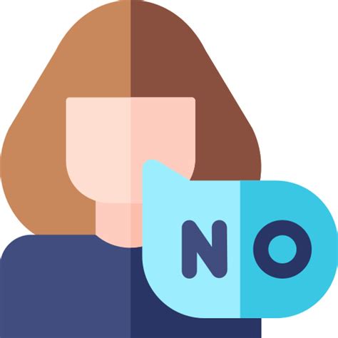 Say No Basic Rounded Flat Icon