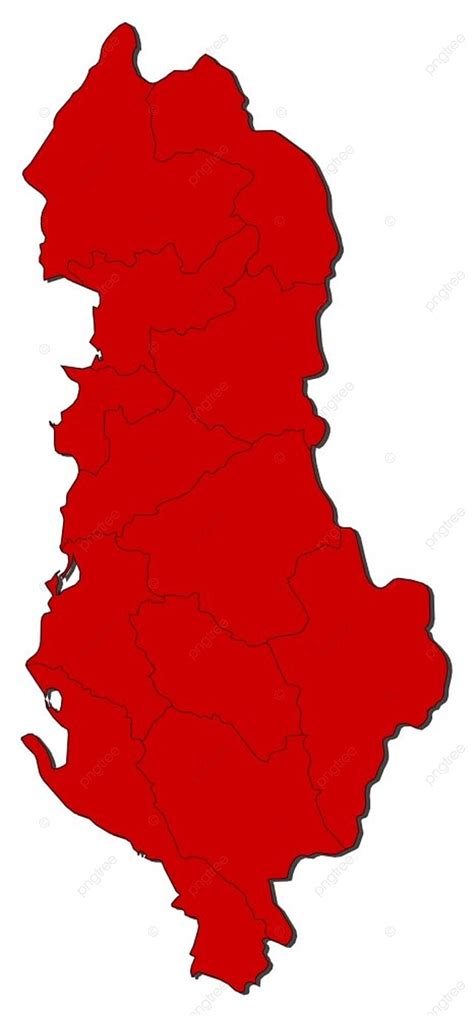 Map Of Albania Political Map Of Albania With The Several Counties Photo