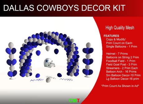 Second Life Marketplace - Dallas Cowboys Decor Kit