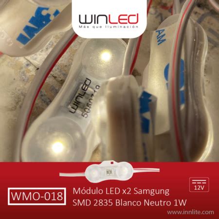 WMO 008 MÓDULO 3 LED SMD 2835 EXTERIOR BLANCO FRÍO Innlite MX