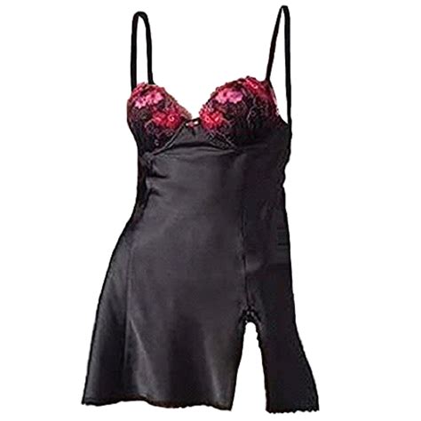 Apt 9 Women S Ruffles And Lace Satin Babydoll G String Lingerie Set