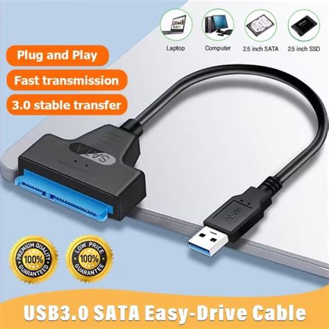 Hard Disk Reader Sata to USB3.0 Easy Drive Line 2.5/3.5 Inch Mechanical ...