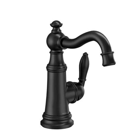 Moen Weymouth Single Handle Bar Faucet In Matte Black S Bl The