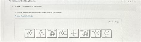 Solved Nucleic Acid Building Blocks7 ﻿of 8Part A - | Chegg.com