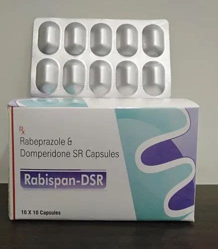 Rabisan Dsr Rabeprazole Domperidone Capsule Prescription Packaging