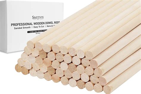 Pcs Wooden Dowel Rods Mm Diameter Round Bamboo Wood Dowel Rods