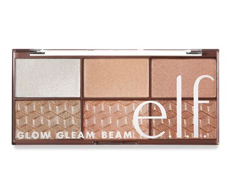 Elf Light Glow Gleam Beam 6 Pan Highlighter Palette Big Lots