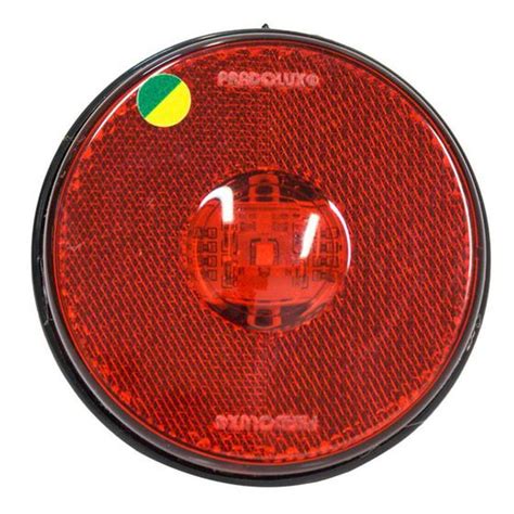 Lanterna Led Lateral Carreta Guerra Conector Vermelho Pradolux