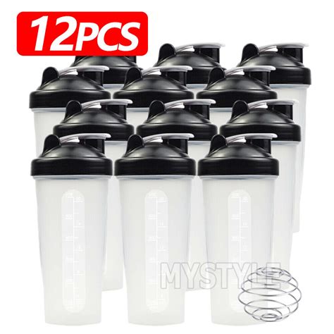 700ml Shaker Ball Bottle Cup Gym Protein Supplement Drink Blender Mixer