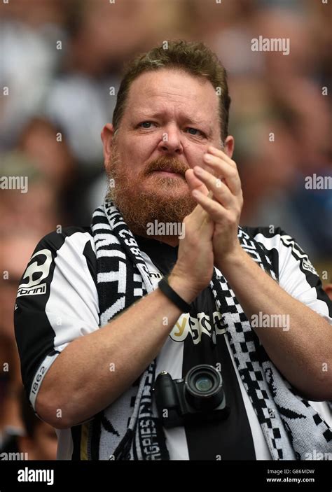 Notts County Fan In Fa Cup Final Wembley Stadium Hi Res Stock