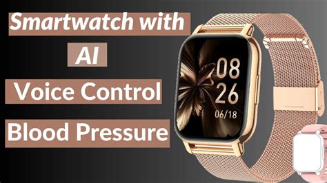 Popglory Smart Watch Call Receive Dial Smartwatch With AI Voice