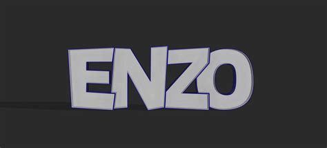 STL file PRÉNOM LED ENZO 🚩 ・Design to download and 3D print・Cults