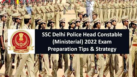 SSC Delhi Police Head Constable Ministerial 2022 Exam Preparation Tips