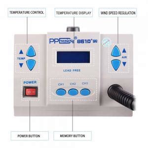 PPD 861D 861D Plus 1000W 110V 220V Lead Free Hot Air Rework Station For Fix Phone Repair BGA