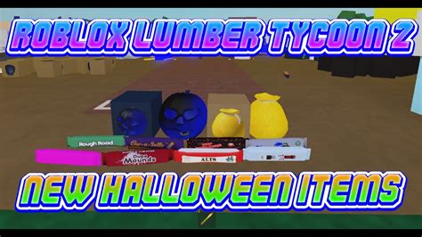 New Halloween Items In Roblox Lumber Tycoon 2 Youtube