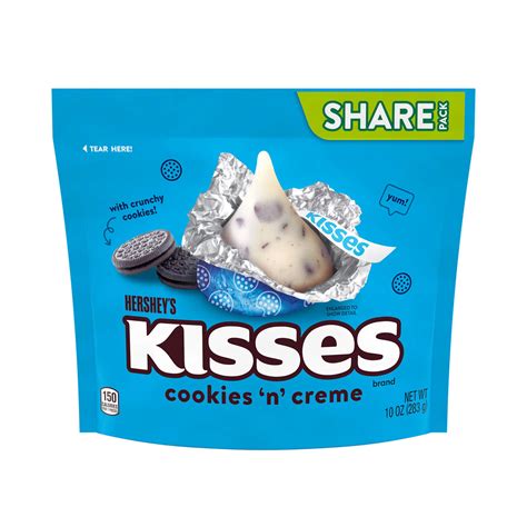 Hershey's Cookies 'N' Creme Kisses Share Pack - Shop Candy at H-E-B