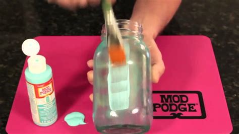 How To Tint Glass With Mod Podge Sheer Colors Youtube