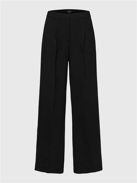 GEWEBTE HOSE MIT WEITEM BEIN Schwarz SELECTED FEMME