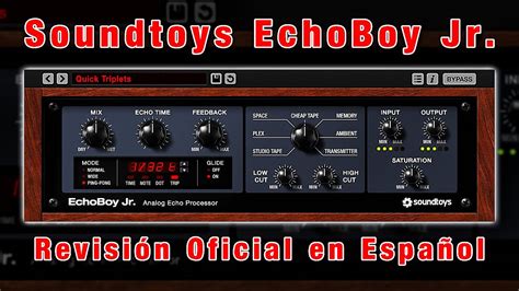 🎧soundtoys Echoboy Jr🎧 Revisión Oficial En Español Youtube